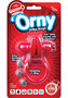 Orny Reusable Vibe Ring Latex Free Waterproof Cock Ring - Red